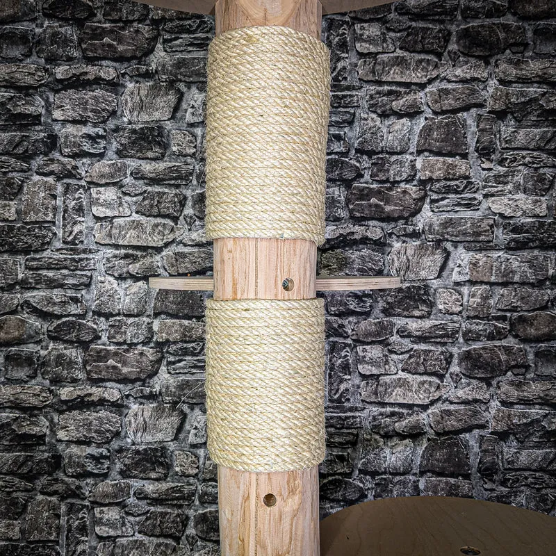 Naturkratzbaum 194 cm hoch Kratzbaum Natur Holz Design 2728 Katzenbaum