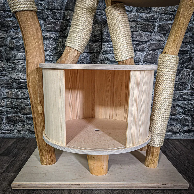 Naturkratzbaum 176 cm hoch Kratzbaum Natur Holz Design 2877 Katzenbaum