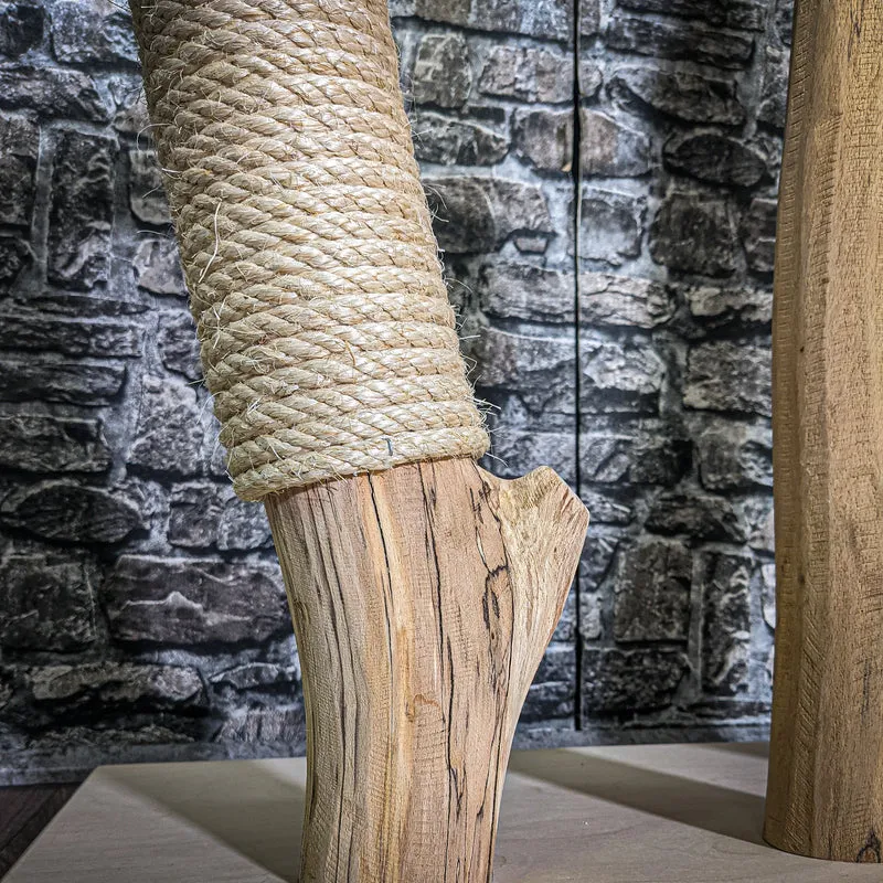 Naturkratzbaum 133 cm hoch Kratzbaum Natur Holz Design 2832 Katzenbaum