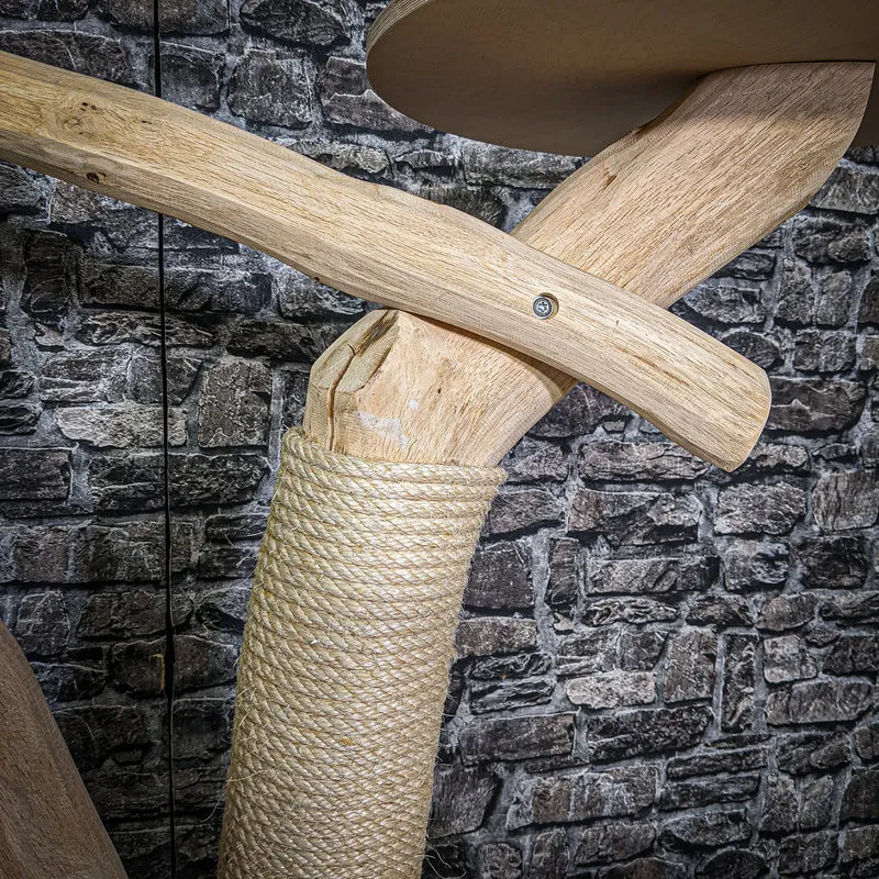 Naturkratzbaum 134 cm hoch Kratzbaum Natur Holz Design 2835 Katzenbaum