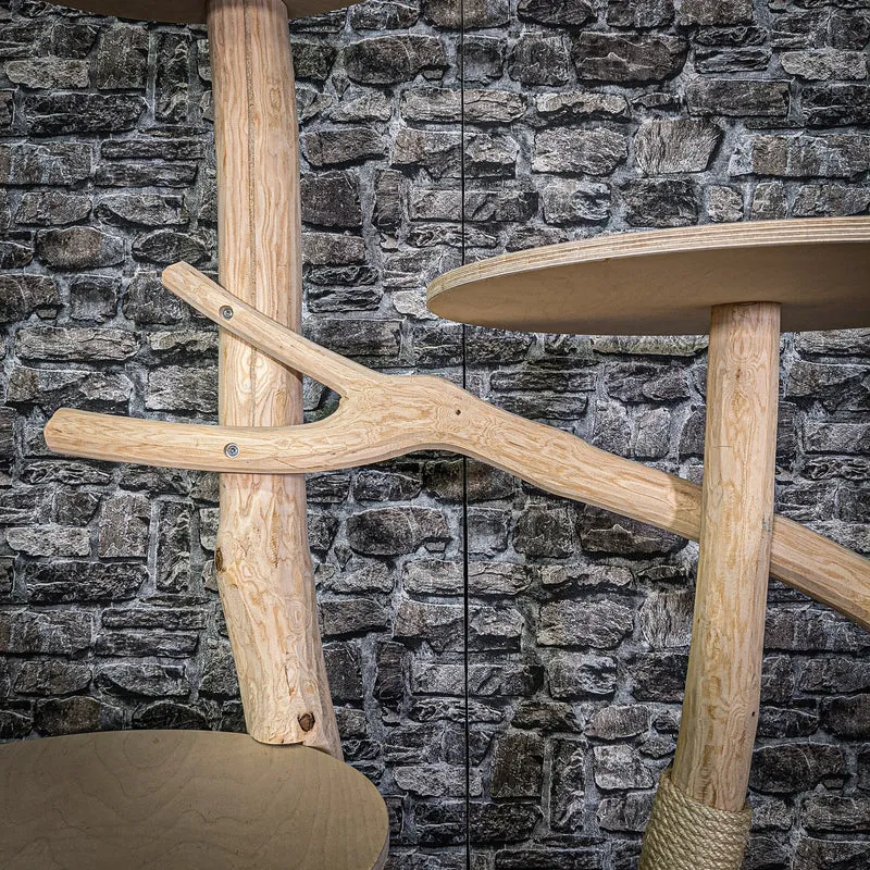 Naturkratzbaum 170 cm hoch Kratzbaum Natur Holz Design 2642 Katzenbaum