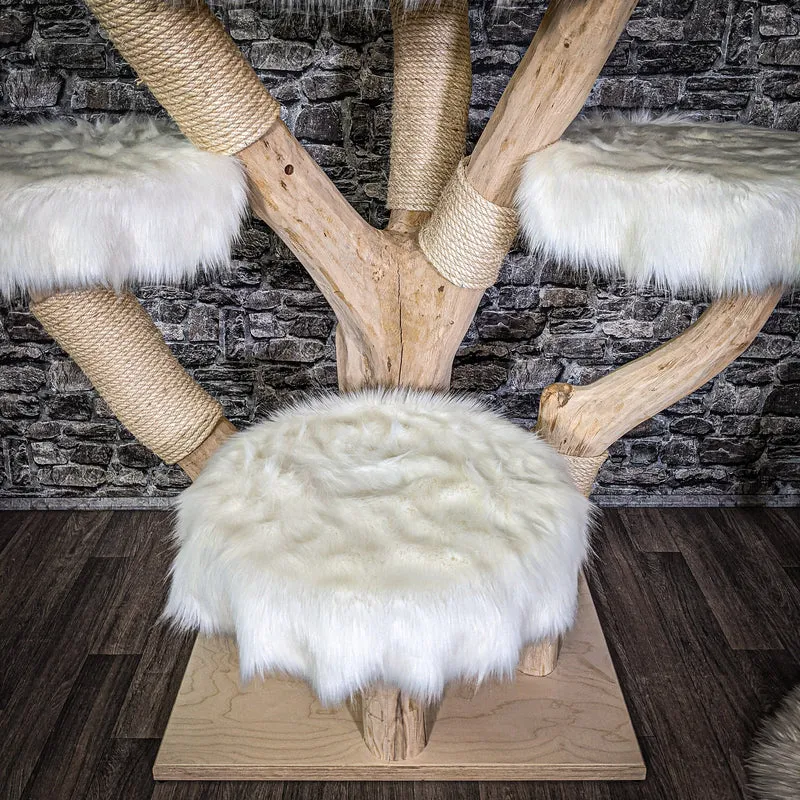Naturkratzbaum 220 cm hoch Kratzbaum Natur Holz Design 2638 Katzenbaum