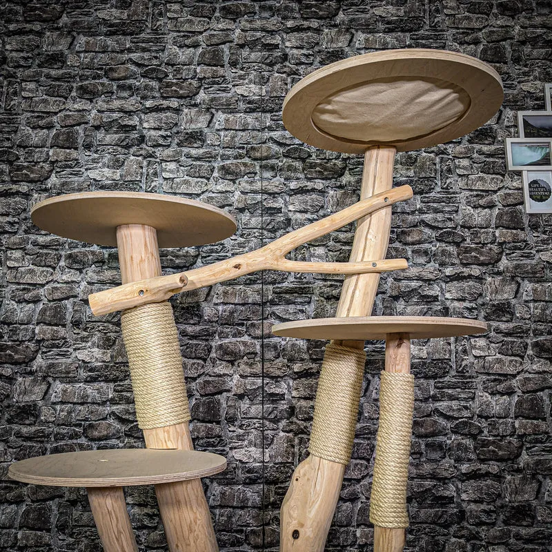 Naturkratzbaum 170 cm hoch Kratzbaum Natur Holz Design 2635 Katzenbaum