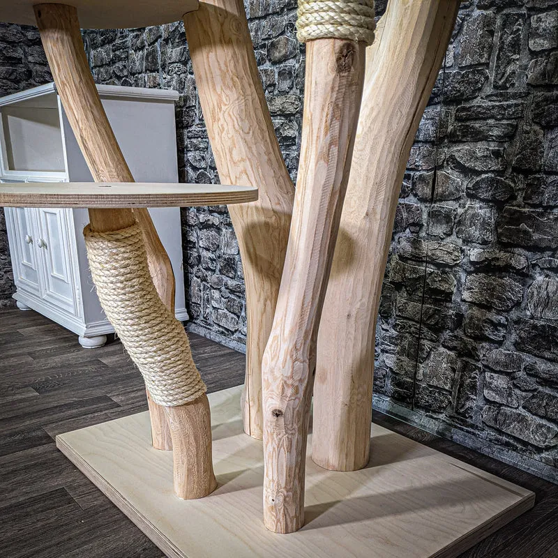 Naturkratzbaum 170 cm hoch Kratzbaum Natur Holz Design 2635 Katzenbaum
