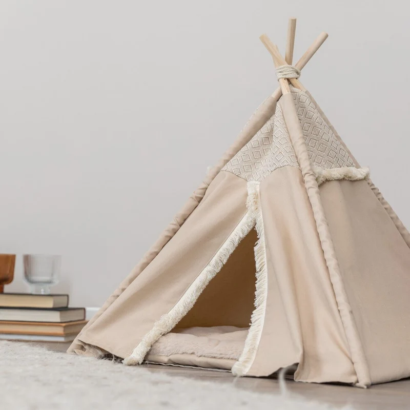 Soft Edition Boho Tipi für Katzen und kleine Hunde