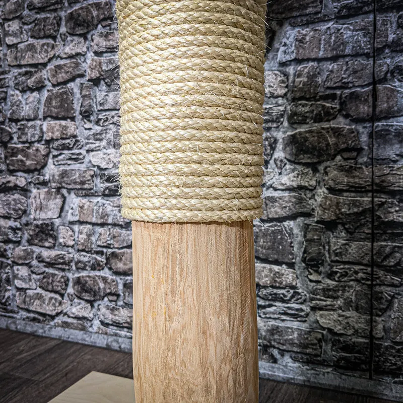 Naturkratzbaum 122 cm hoch Kratzbaum Natur Holz Design 2632 Katzenbaum