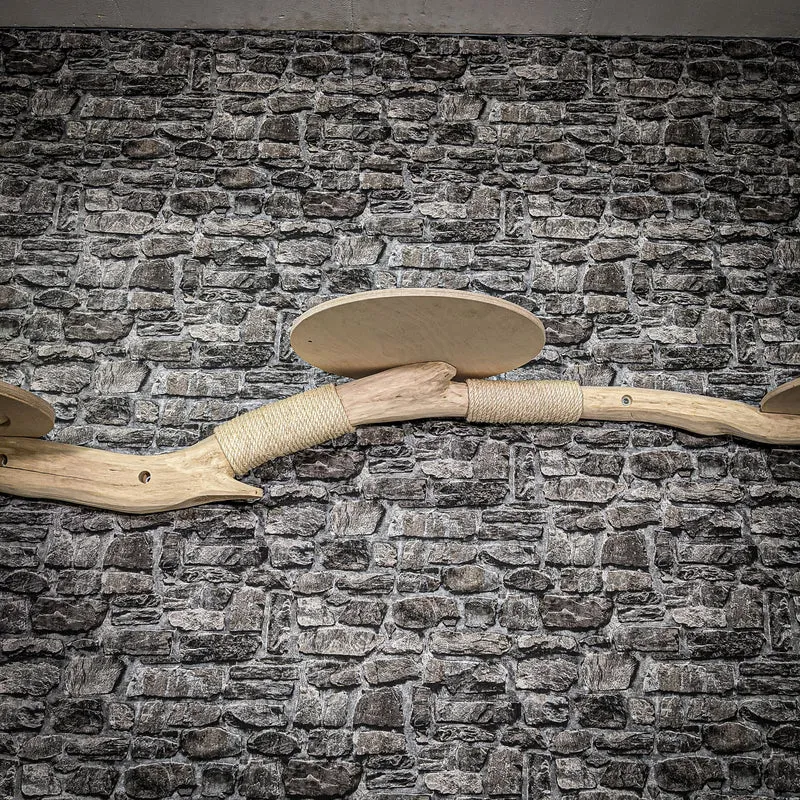 Wandkratzbaum 240 cm lang Naturkratzbaum 2631 Kratzbaum Natur Holz Design