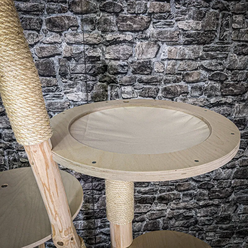 Naturkratzbaum 180 cm hoch Kratzbaum Natur Holz Design 2629 Katzenbaum