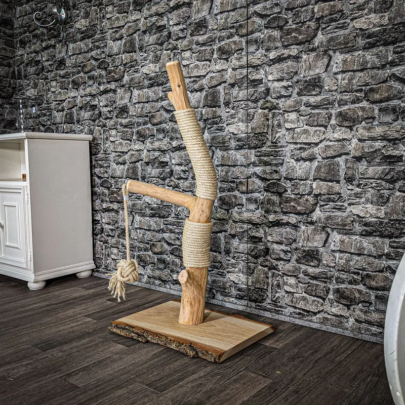 Kratzstamm 97 cm hoch Natur Holz Design Kratzbaum 2627 Naturkratzbaum
