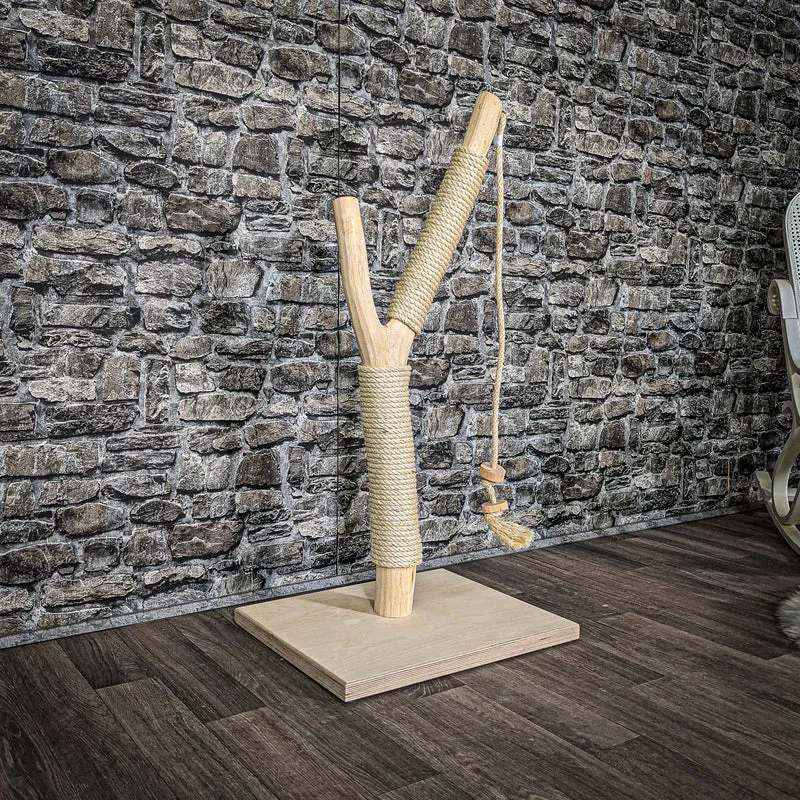 Kratzstamm 100 cm hoch Natur Holz Design Kratzbaum 2626 Naturkratzbaum