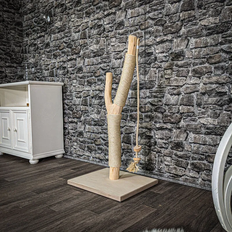 Kratzstamm 100 cm hoch Natur Holz Design Kratzbaum 2626 Naturkratzbaum