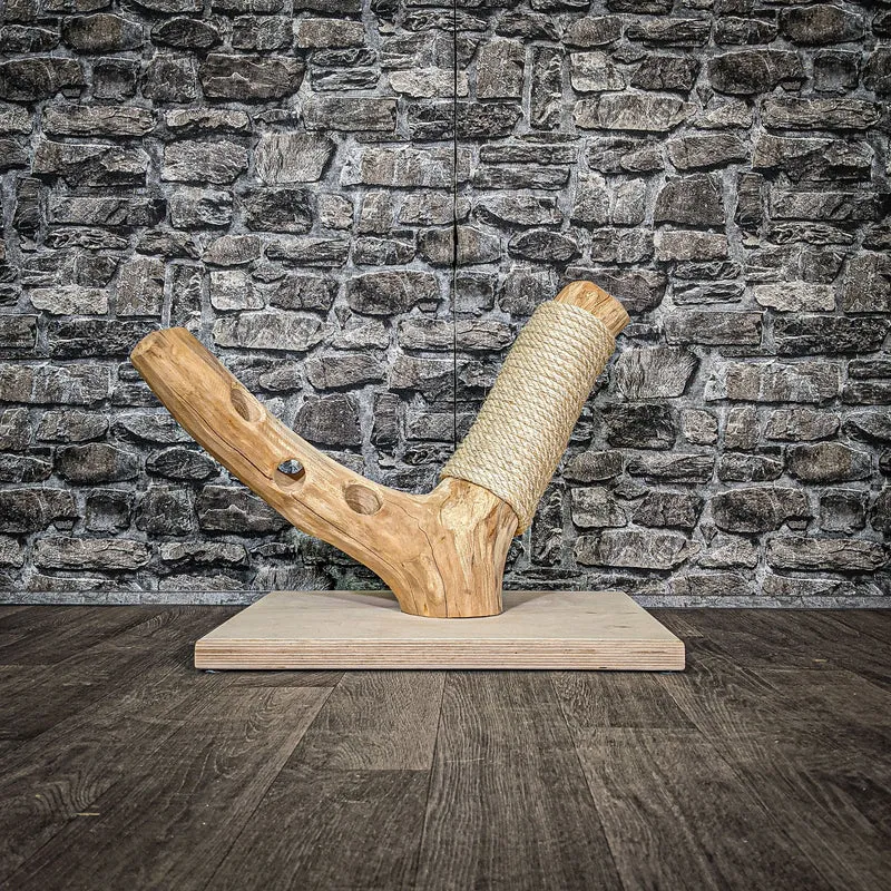 Kratzstamm 44 cm hoch Natur Holz Design Kratzbaum 2623 Naturkratzbaum
