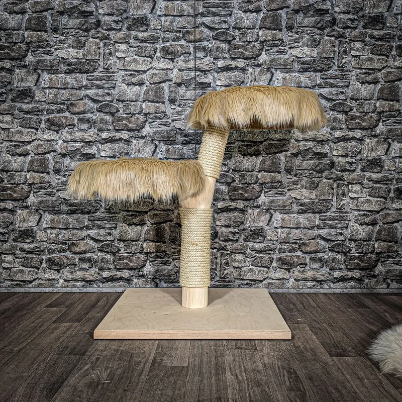 Naturkratzbaum 80 cm hoch Kratzbaum Natur Holz Design 2619 Katzenbaum
