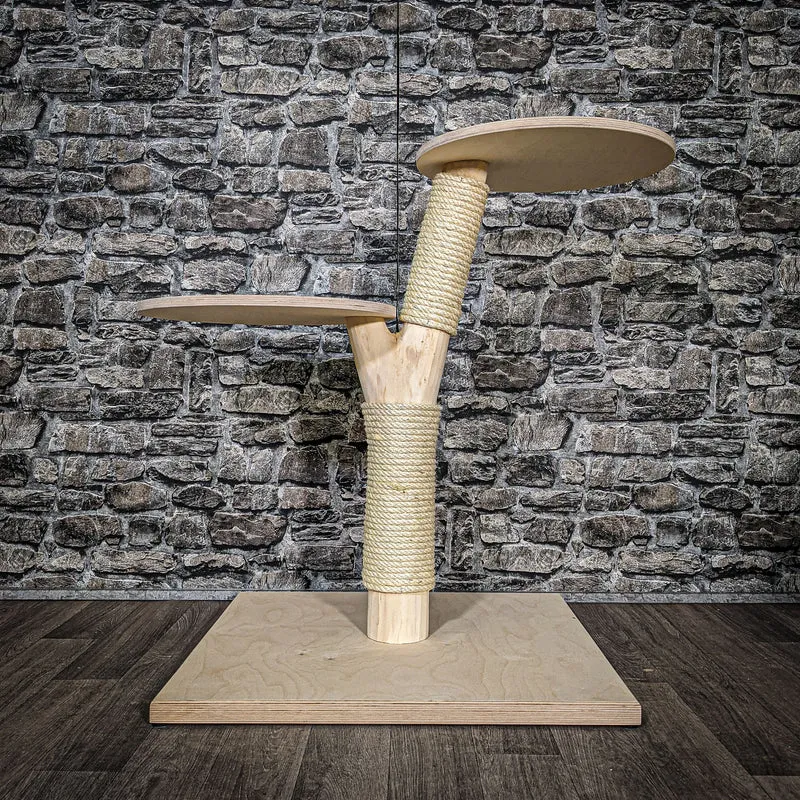 Naturkratzbaum 80 cm hoch Kratzbaum Natur Holz Design 2619 Katzenbaum