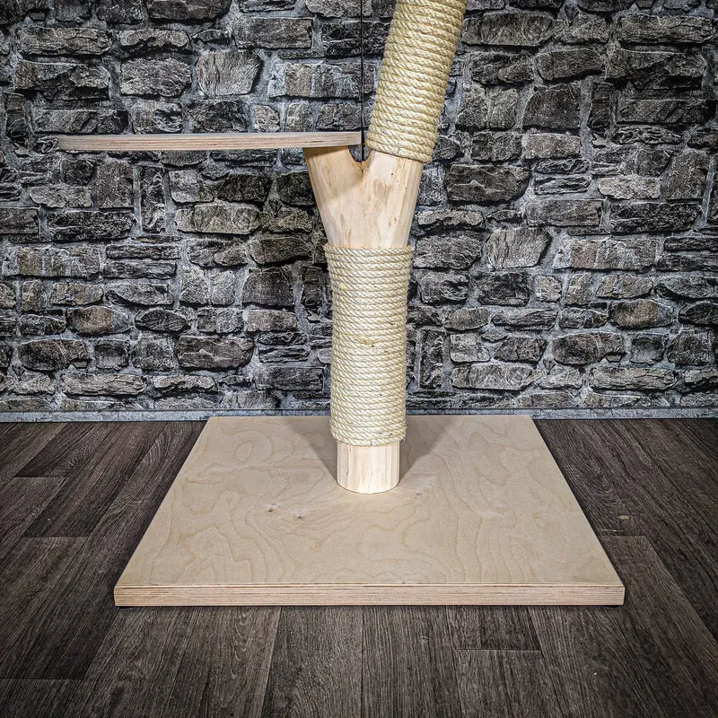 Naturkratzbaum 80 cm hoch Kratzbaum Natur Holz Design 2619 Katzenbaum