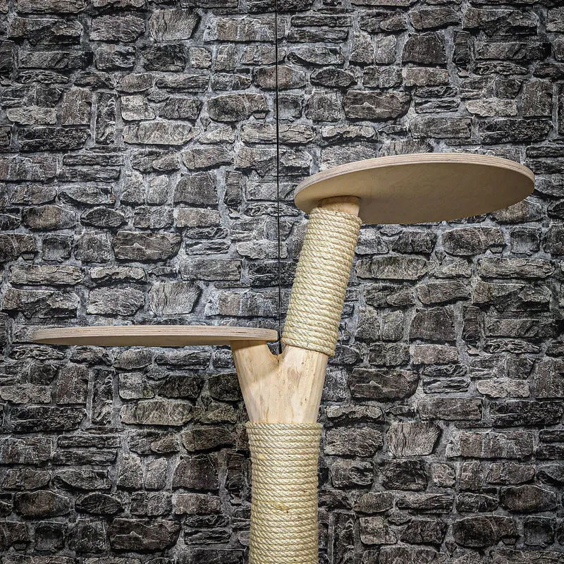 Naturkratzbaum 80 cm hoch Kratzbaum Natur Holz Design 2619 Katzenbaum