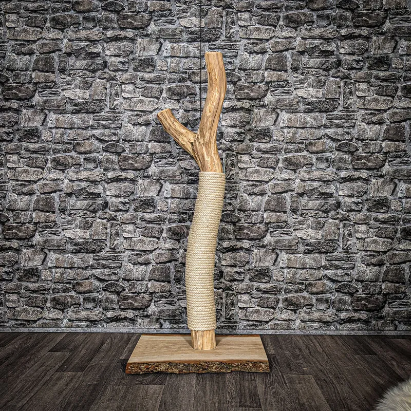 Kratzstamm 115 cm hoch Natur Holz Design Kratzbaum 2618 Naturkratzbaum