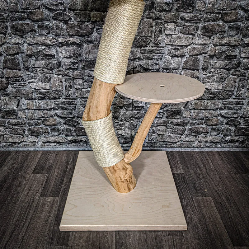 Naturkratzbaum 100 cm hoch Kratzbaum Natur Holz Design 2617 Katzenbaum