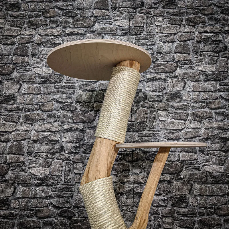 Naturkratzbaum 100 cm hoch Kratzbaum Natur Holz Design 2617 Katzenbaum