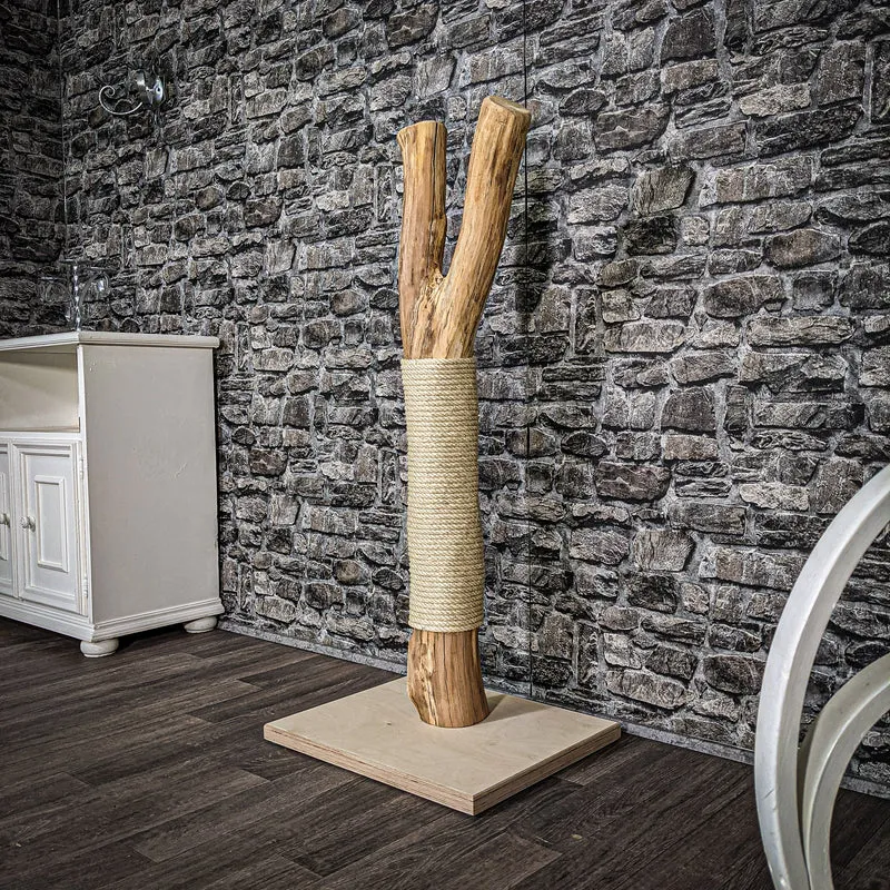Kratzstamm 115 cm hoch Natur Holz Design Kratzbaum 2616 Naturkratzbaum