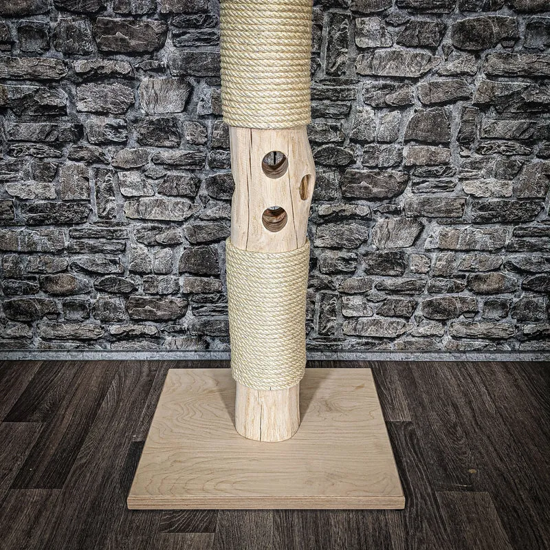 Kratzstamm 110 cm hoch Natur Holz Design Kratzbaum 2615 Naturkratzbaum