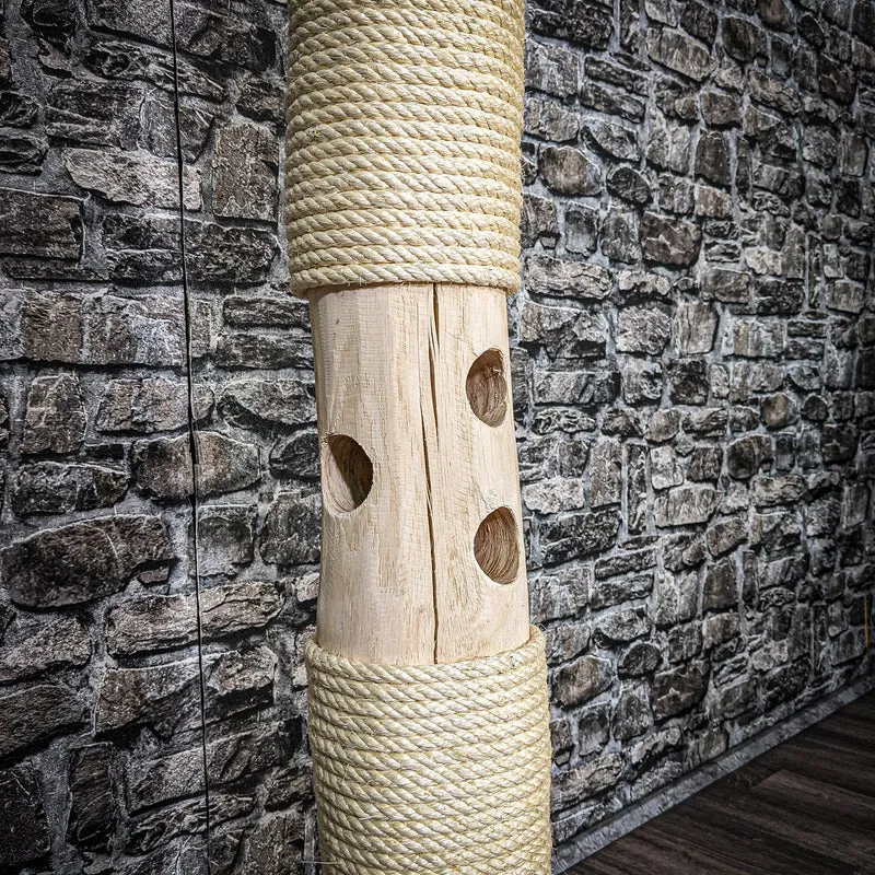 Kratzstamm 110 cm hoch Natur Holz Design Kratzbaum 2615 Naturkratzbaum