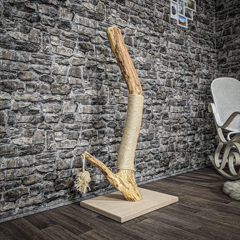 Kratzstamm 120 cm hoch Natur Holz Design Kratzbaum 2611 Naturkratzbaum