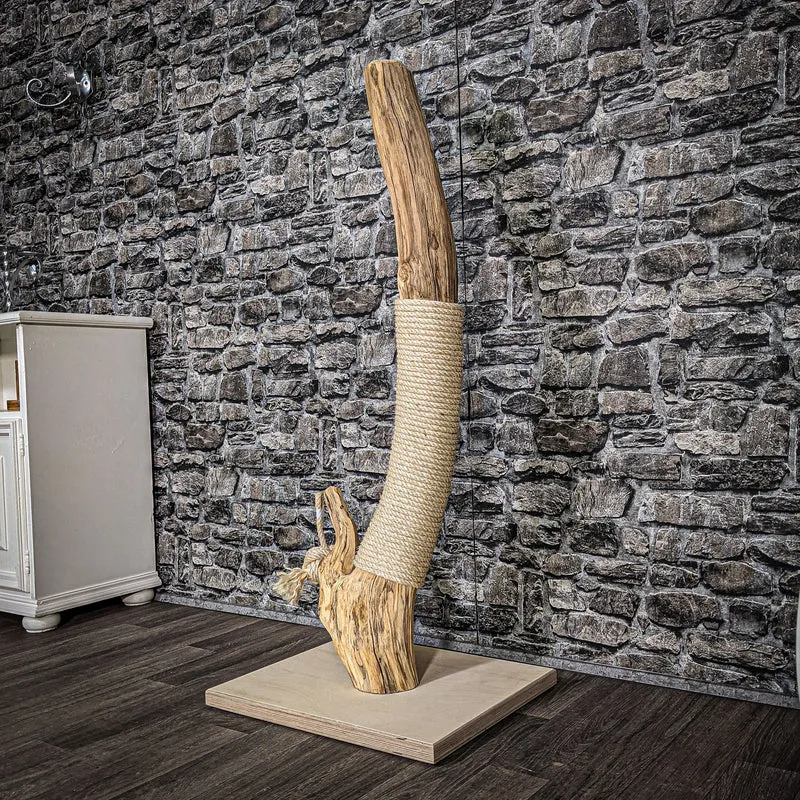Kratzstamm 120 cm hoch Natur Holz Design Kratzbaum 2611 Naturkratzbaum