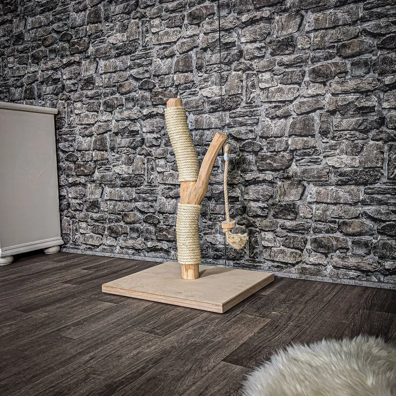 Kratzstamm 75 cm hoch Natur Holz Design Kratzbaum 2607 Naturkratzbaum