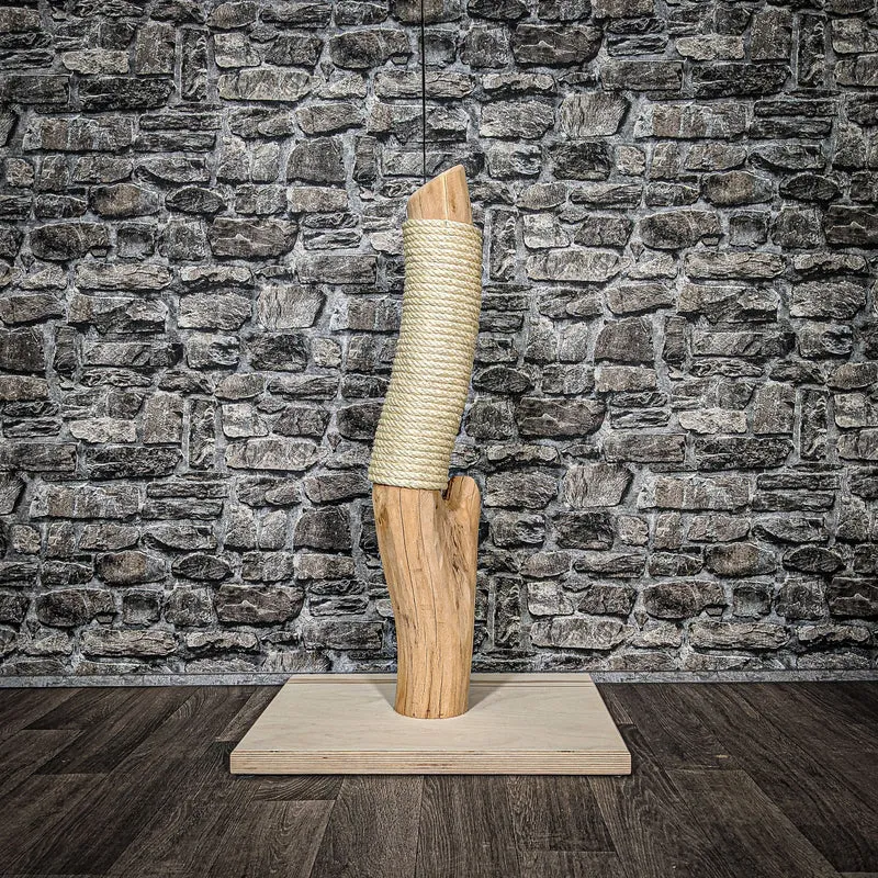 Kratzstamm 80 cm hoch Natur Holz Design Kratzbaum 2606 Naturkratzbaum