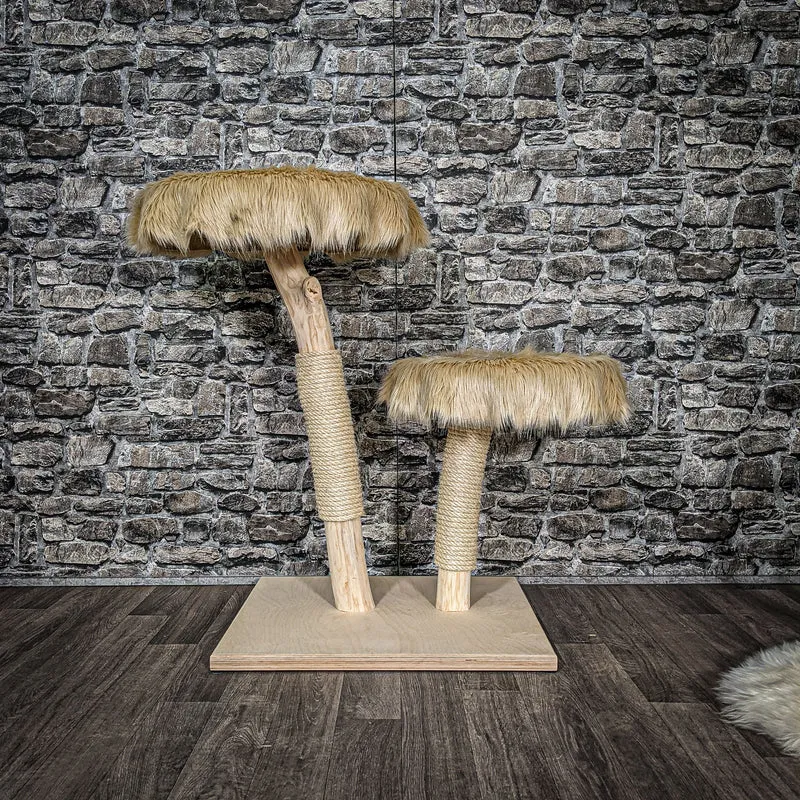 Naturkratzbaum 90 cm hoch Kratzbaum Natur Holz Design 2602 Katzenbaum