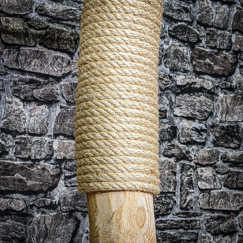 Naturkratzbaum 146 cm hoch Kratzbaum Natur Holz Design 2684 Katzenbaum