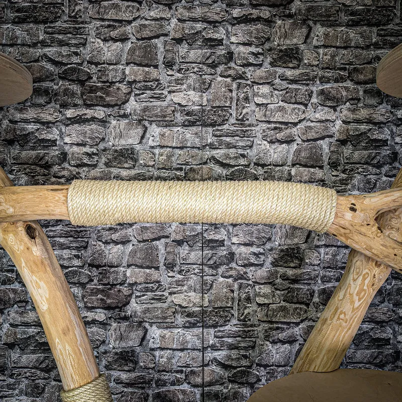 Naturkratzbaum 197 cm hoch Kratzbaum Natur Holz Design 2683 Katzenbaum