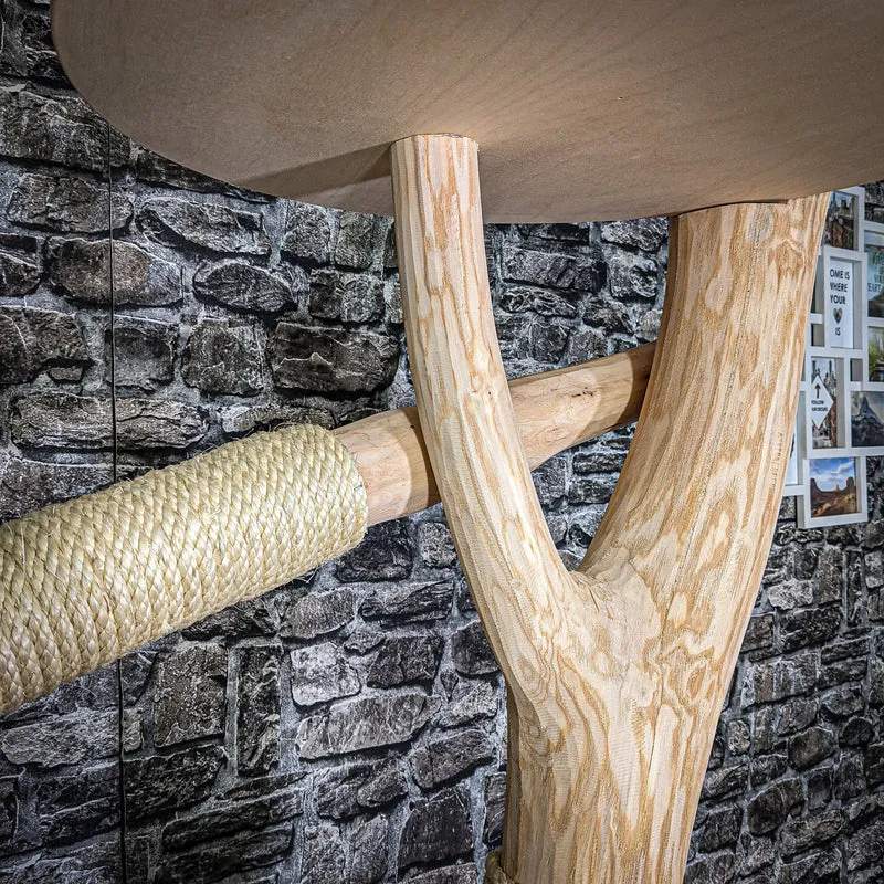 Naturkratzbaum 210 cm hoch Kratzbaum Natur Holz Design 2682 Katzenbaum