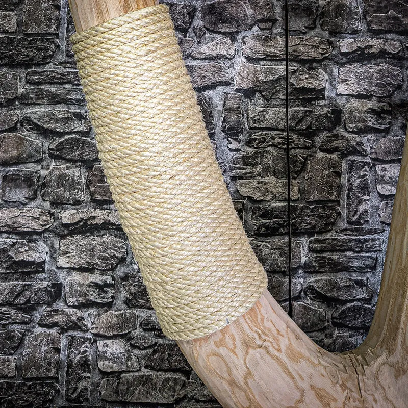 Naturkratzbaum 210 cm hoch Kratzbaum Natur Holz Design 2682 Katzenbaum