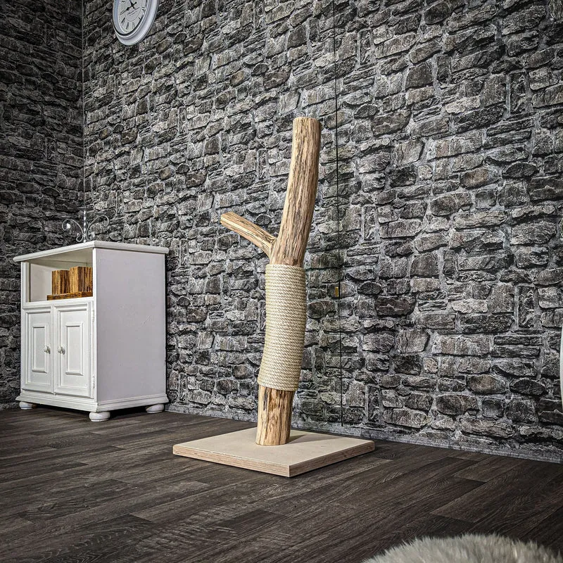 Kratzstamm 107 cm hoch Natur Holz Design Kratzbaum 2676 Naturkratzbaum