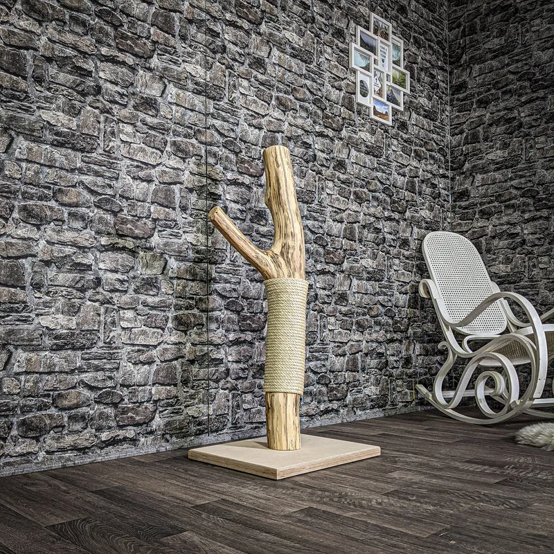 Kratzstamm 107 cm hoch Natur Holz Design Kratzbaum 2676 Naturkratzbaum