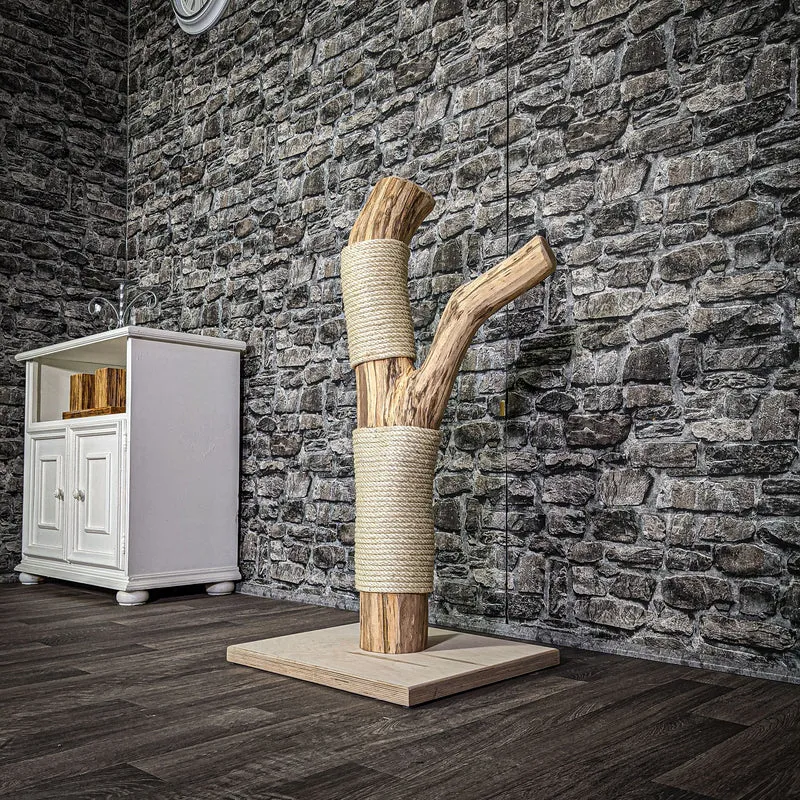 Kratzstamm 100 cm hoch Natur Holz Design Kratzbaum 2675 Naturkratzbaum
