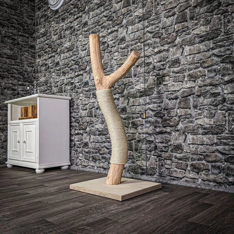 Kratzstamm 108 cm hoch Natur Holz Design Kratzbaum 2673 Naturkratzbaum