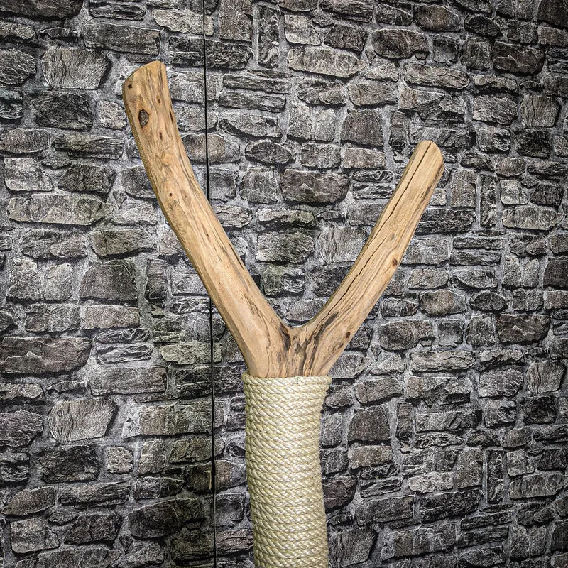 Katzenhäuschen 118 cm hoch 45 cm Durchmesser Natur Holz Design Kratzbaum 2672 Naturkratzbaum