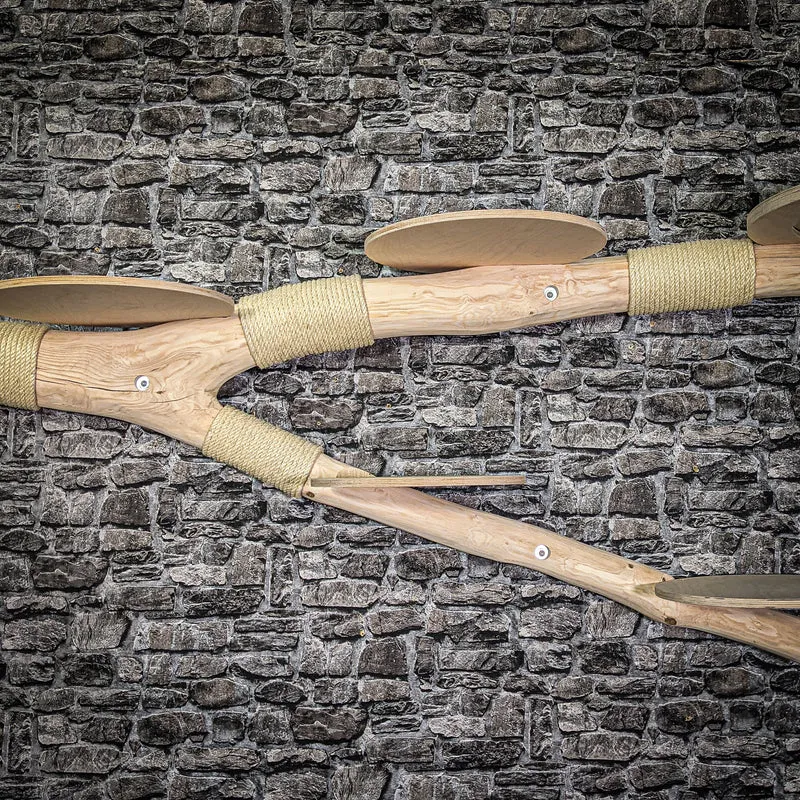 Wandkratzbaum 270 cm lang Naturkratzbaum 2651 Kratzbaum Natur Holz Design