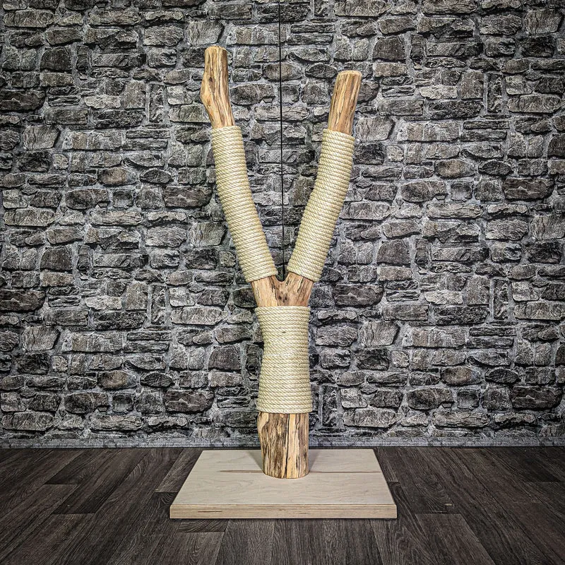 Kratzstamm 109 cm hoch Natur Holz Design Kratzbaum 2654 Naturkratzbaum