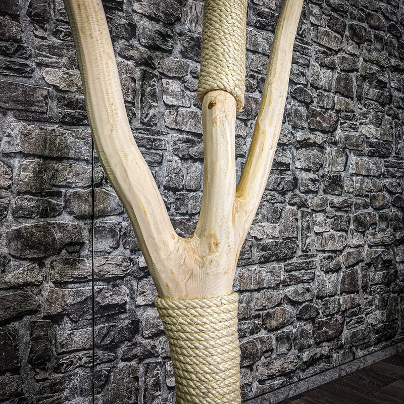 Kratzstamm 80 cm hoch Natur Holz Design Kratzbaum 2655 Naturkratzbaum