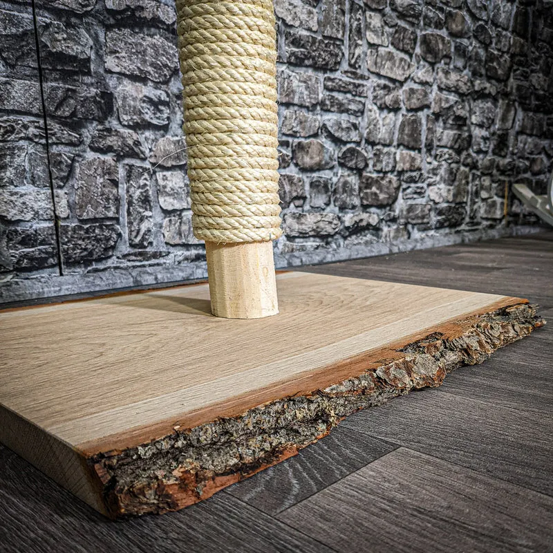 Kratzstamm 80 cm hoch Natur Holz Design Kratzbaum 2655 Naturkratzbaum