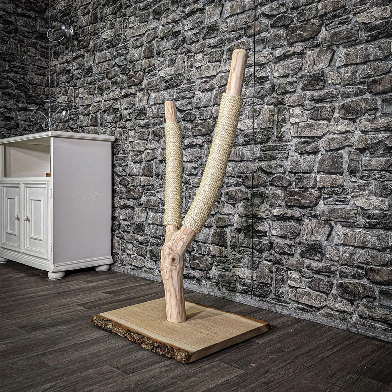 Kratzstamm 95 cm hoch Natur Holz Design Kratzbaum 2656 Naturkratzbaum