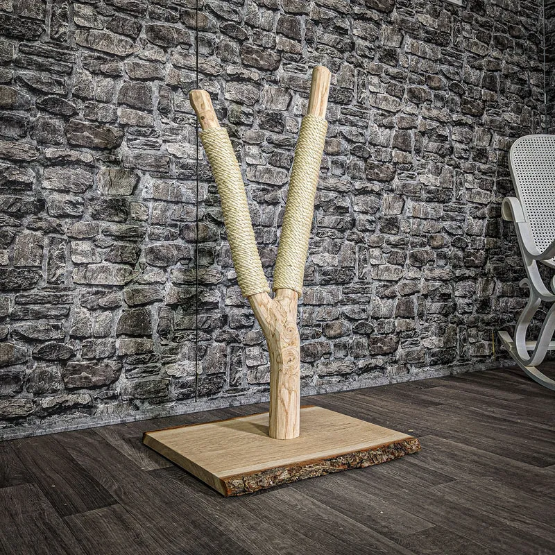 Kratzstamm 95 cm hoch Natur Holz Design Kratzbaum 2656 Naturkratzbaum