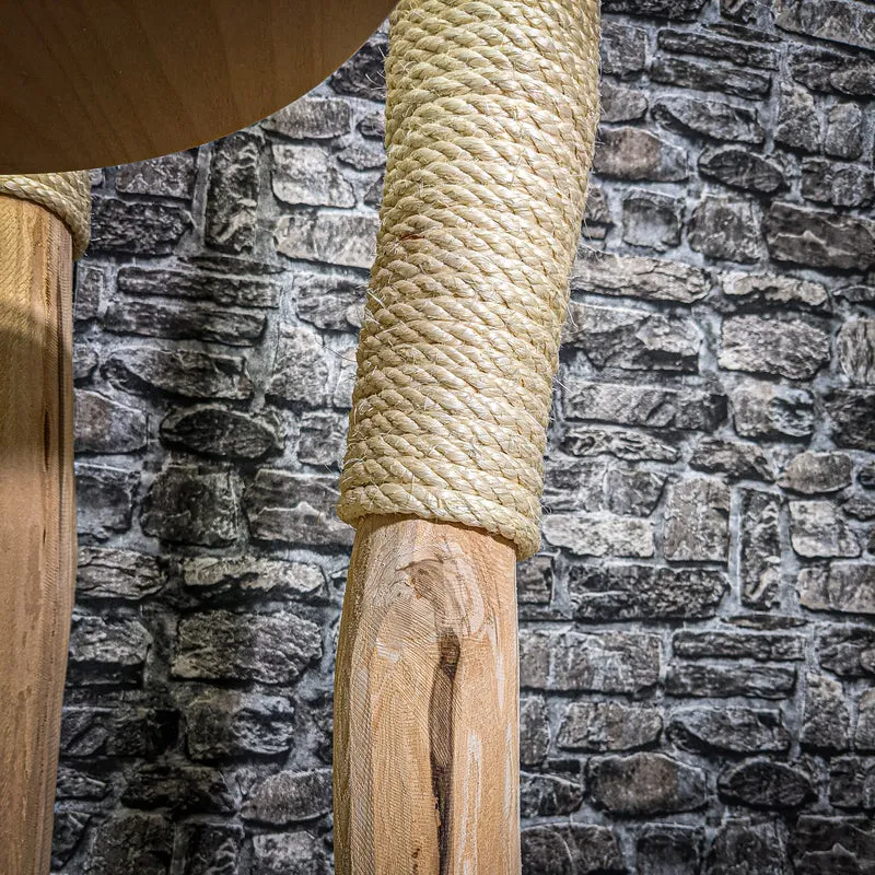 Naturkratzbaum 218 cm hoch Kratzbaum Natur Holz Design 2658 Katzenbaum