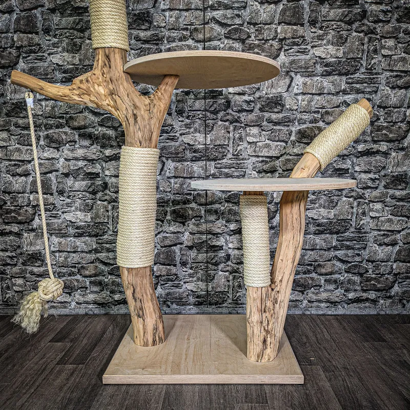 Naturkratzbaum 163 cm hoch Kratzbaum Natur Holz Design 2659 Katzenbaum