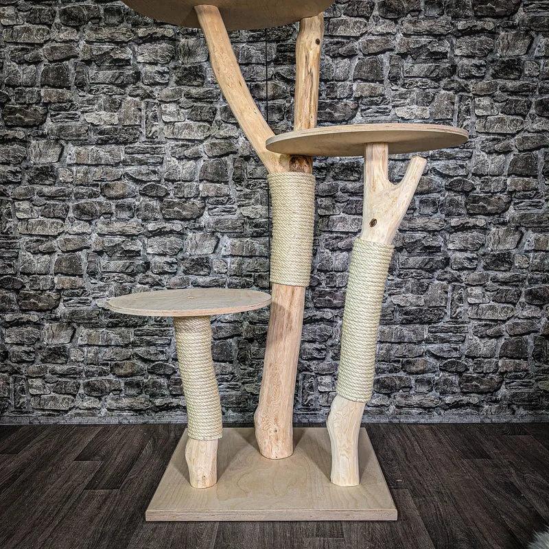 Naturkratzbaum 172 cm hoch Kratzbaum Natur Holz Design 2661 Katzenbaum