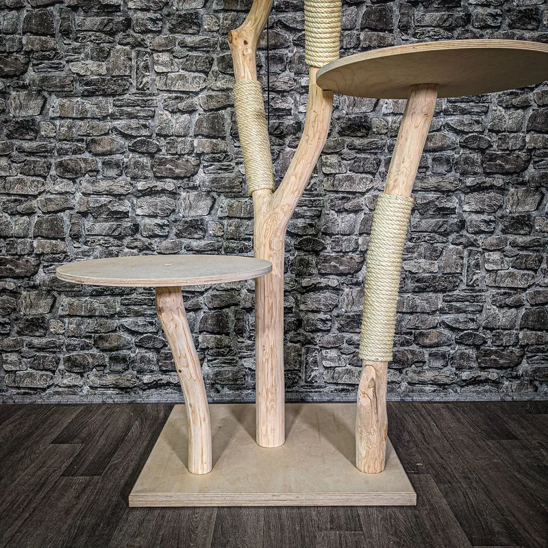 Naturkratzbaum 180 cm hoch Kratzbaum Natur Holz Design 2662 Katzenbaum
